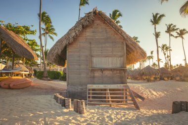 Karayip sahilinde gün batımı