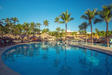 Tropikal tatil, Punta Cana, Dominic güzel Yüzme Havuzu