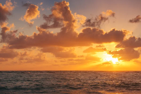 Beautiful cloudscape over the caribbean sea — Stock Photo, Image