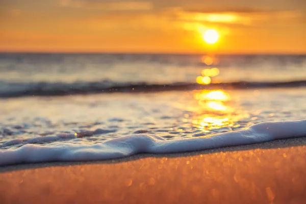 Bella alba sul mare — Foto Stock