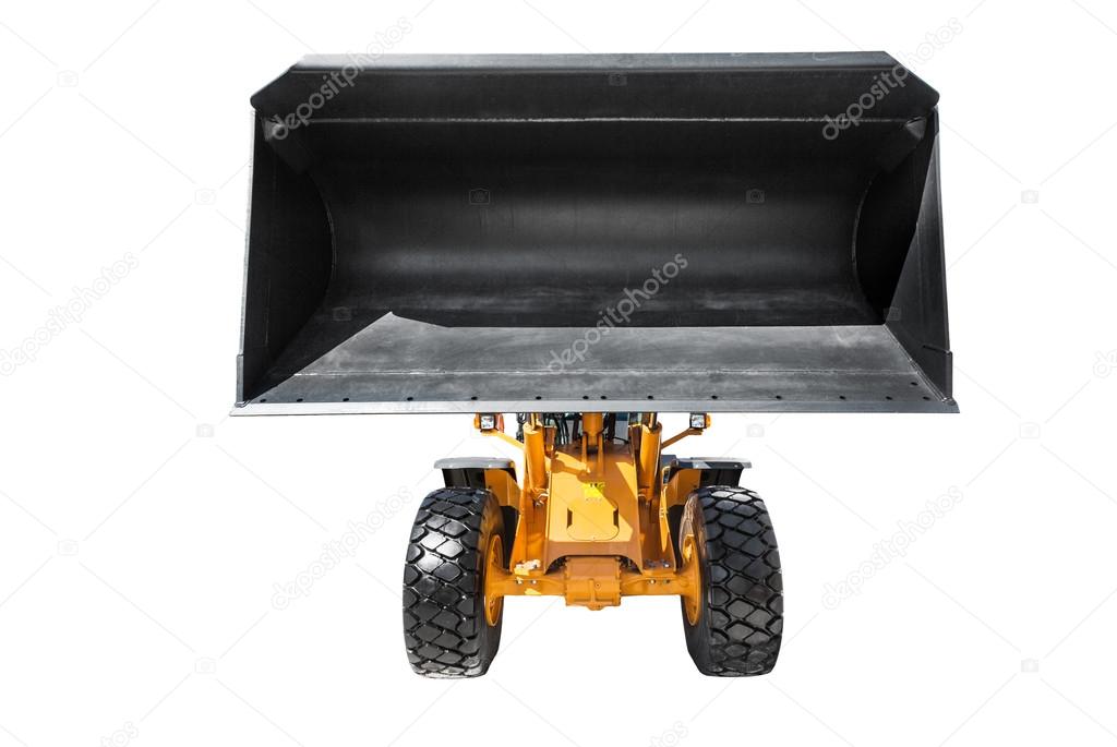 Bulldozer, isolated on white with clipping path