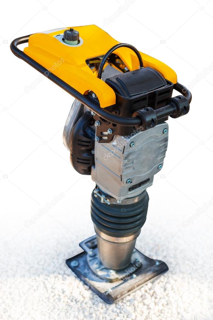 Soil Compactor Isolated with Clipping Path