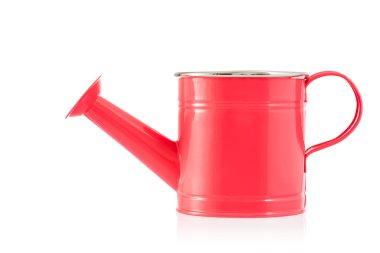 Beyaz arka plan üzerinde izole dekoratif pembe sulama olabilir