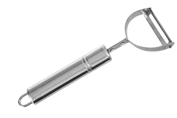 Metal peeler isolated on white — Stock Photo, Image