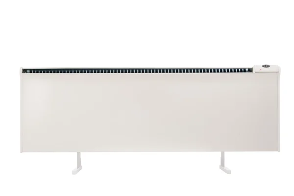 Электрический принудительный конвекционный нагреватель, изолированный на белом с клиппином — стоковое фото