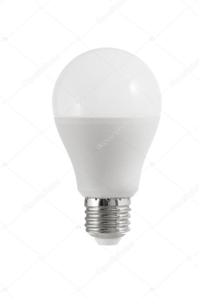 Isolated mate light bulb on white background