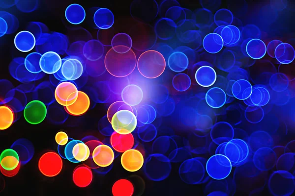 Abstracte ronde bokeh achtergrond van kerstlicht — Stockfoto