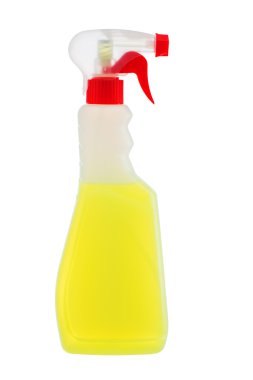 Temizlik deterjan veya degreaser wh izole plastik şişe