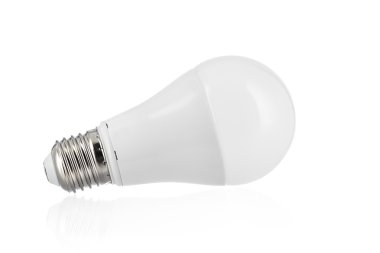 izole mate ampul beyaz zemin üzerine