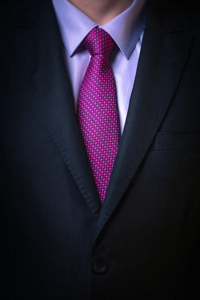 Closeup shot of business man on a suit — Stock Photo, Image