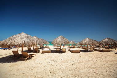 Karayipler tatil, güzel tropikal plaj