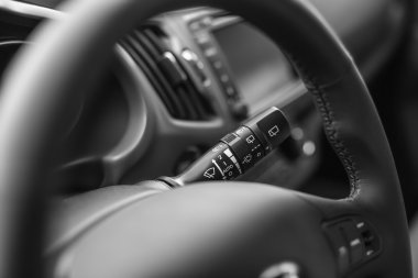 Araba iç tasarım, modern gösterge paneli