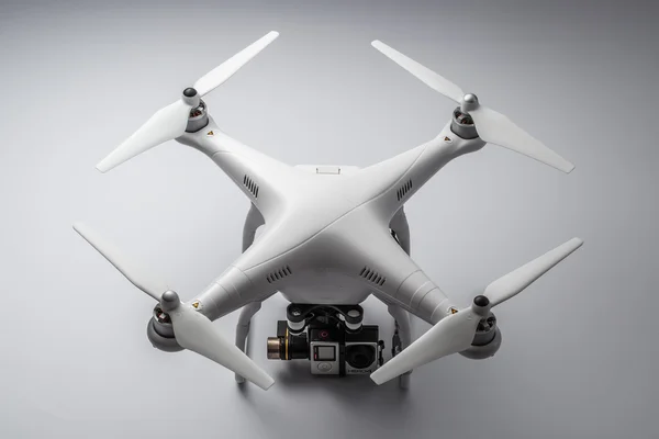 Varna, Bulgaria - MAY 28 ,2015: Flying drone quadcopter Dji Phan — Stock Photo, Image
