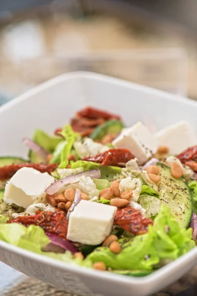 Salat Feta-Käse — Stockfoto