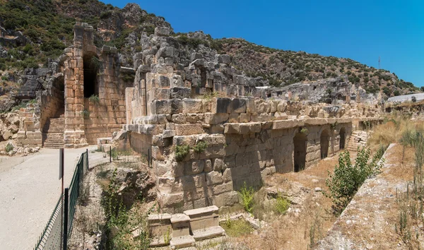 Antik Likya Myra kaya mezarı — Stok fotoğraf
