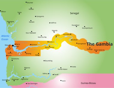 renk Gambiya Haritası