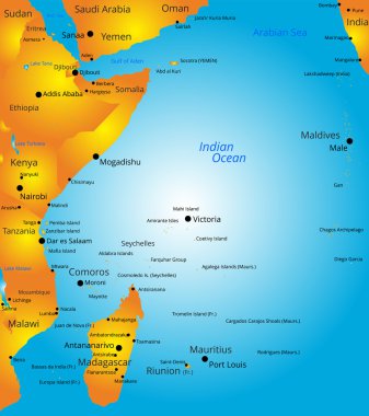 Doğu Afrika bölgesi Haritası
