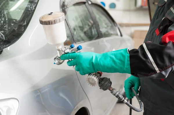 Pintura de um carro — Fotografia de Stock