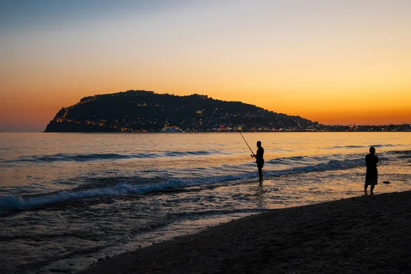 Alanya à noite — Fotografia de Stock