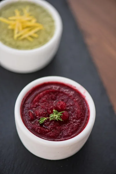 Erfrischendes Preiselbeersorbet — Stockfoto