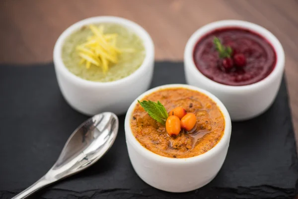 Sorvete refrescante de cranberry limão seabuckthorn — Fotografia de Stock