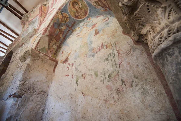 Fresco in de kerk van Sint Nicolaas in demre, Turkije — Stockfoto