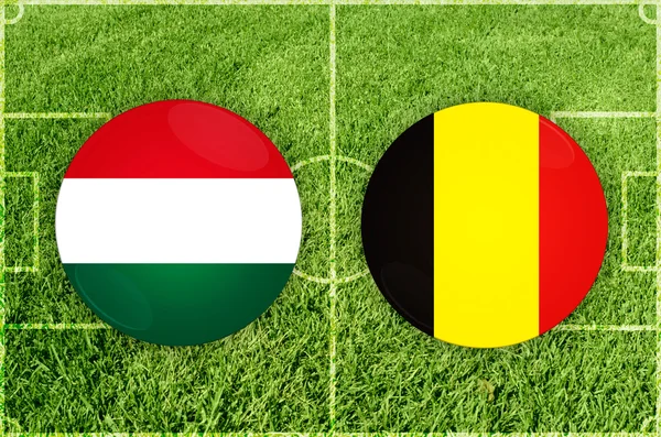Ungheria vs Belgio — Foto Stock