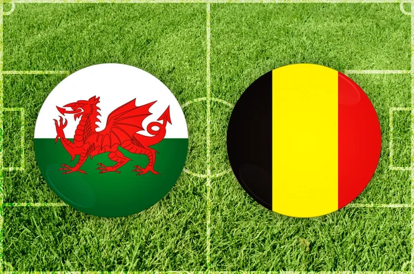 País de Gales vs Bélgica — Fotografia de Stock