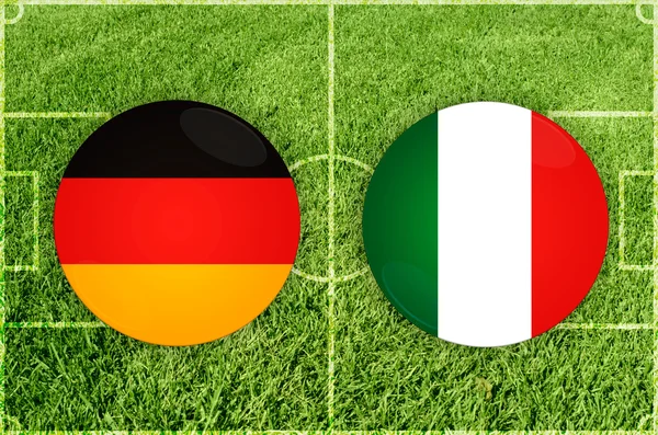 Deutschland gegen Italien — Stockfoto