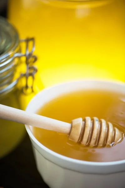 Honey with walnut — Stock Photo, Image