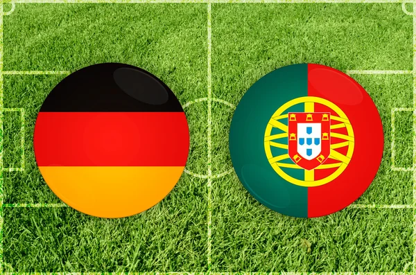 德国 vs 葡萄牙 — 图库照片