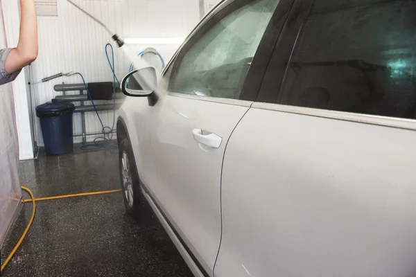 Washing car closeup — Stock Photo, Image