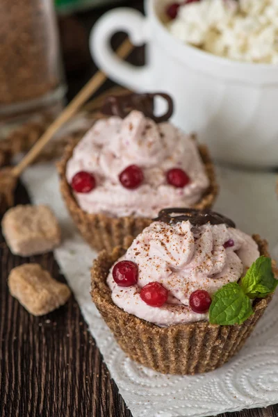 Postre casero de requesón — Foto de Stock