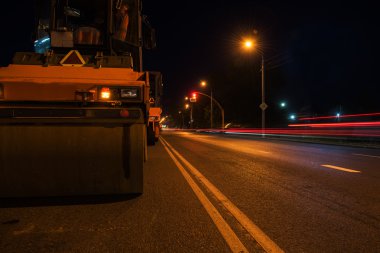 repairing the road