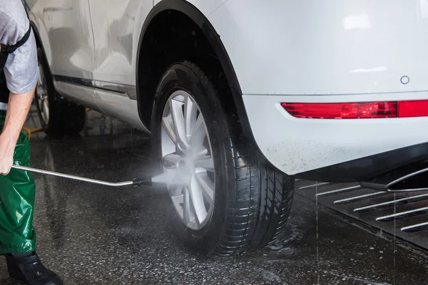 Primer plano del coche de lavado — Foto de Stock