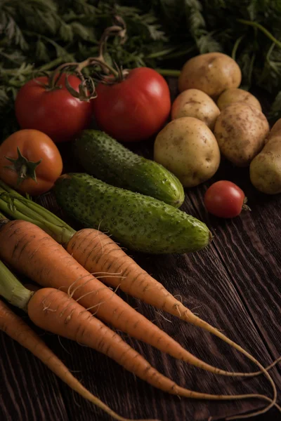 Vers geteelde rauwe groenten — Stockfoto