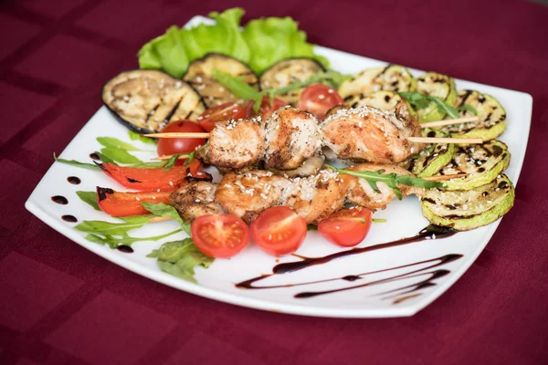 Grilled kebab pork meat — Stock Photo, Image