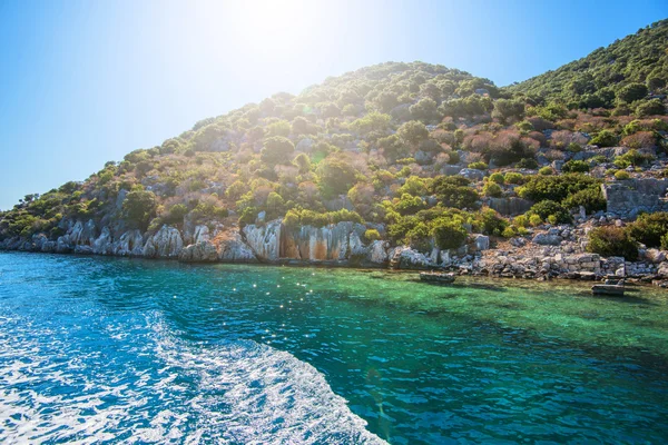 Oude stad op het Kekova — Stockfoto