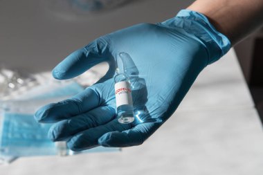 Coronavirus aşısı konsepti