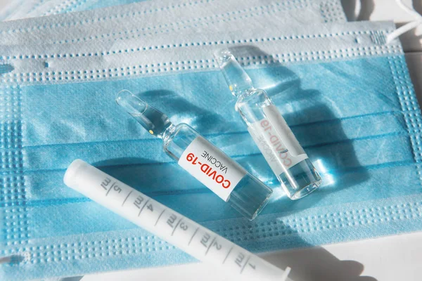 Concepto de vacuna contra el Coronavirus — Foto de Stock