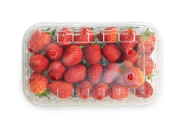 Fresas en bolsa de plástico — Foto de Stock