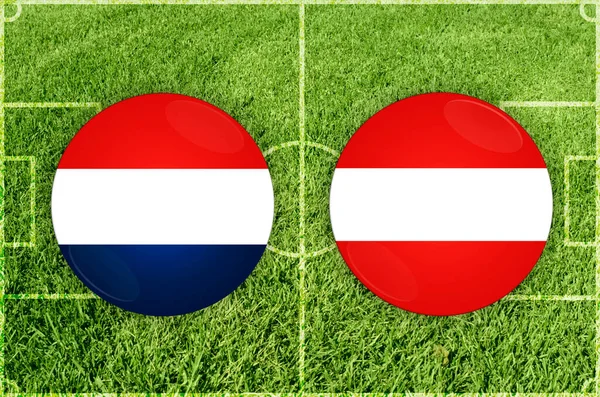 Holanda vs Austria partido de fútbol — Foto de Stock