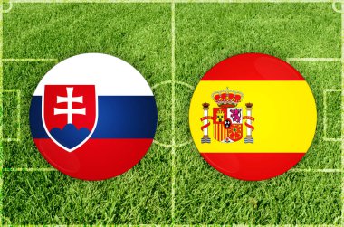 Slovakya İspanya futbol maçına karşı
