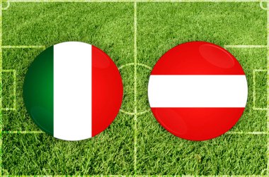 İtalya Avusturya futbol maçına karşı