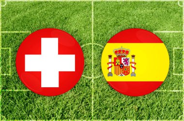 İsviçre İspanya futbol maçına karşı.