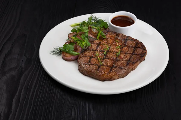 Grilovaný černý angus steak — Stock fotografie