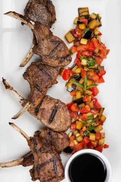 Roasted lamb ribs — Stock Photo, Image