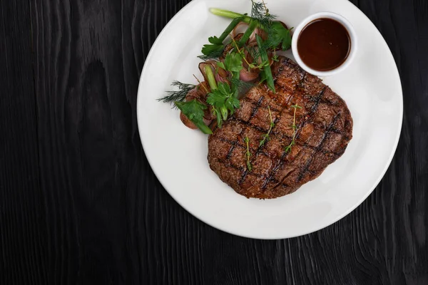 Grilled black angus steak — Stock Photo, Image