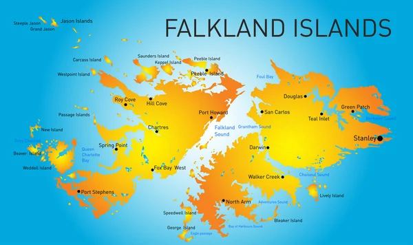 Falklandsöarna — Stock vektor