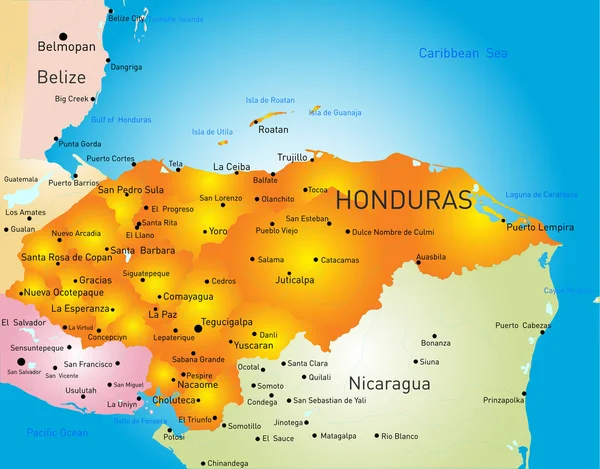 Honduras — Stockvector